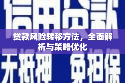 双牌贷款风险转移方法，全面解析与策略优化