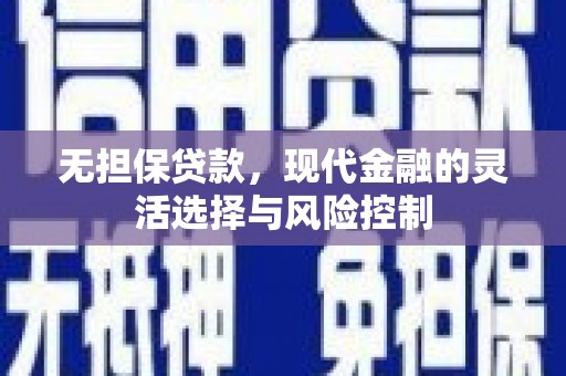 双牌无担保贷款，现代金融的灵活选择与风险控制