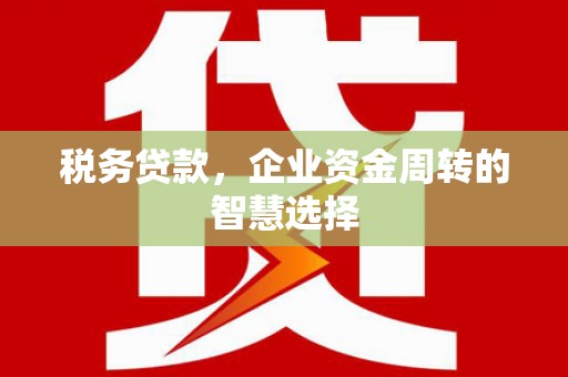 双牌税务贷款，企业资金周转的智慧选择