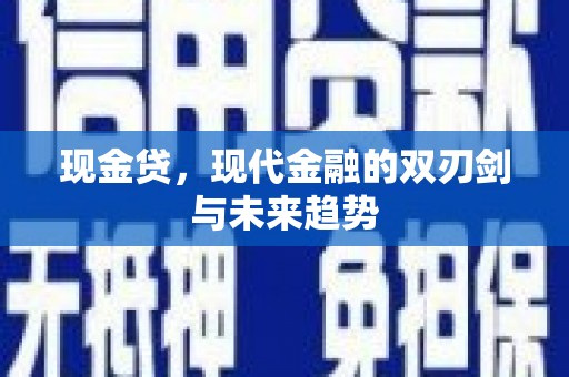 双牌现金贷，现代金融的双刃剑与未来趋势
