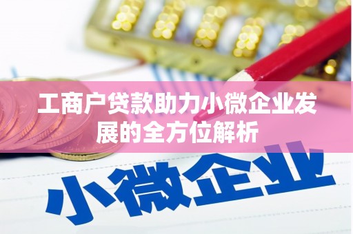 双牌工商户贷款助力小微企业发展的全方位解析