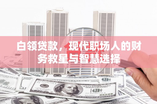 双牌白领贷款，现代职场人的财务救星与智慧选择