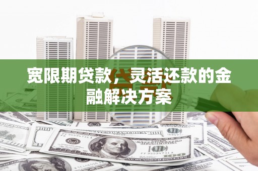 双牌宽限期贷款，灵活还款的金融解决方案