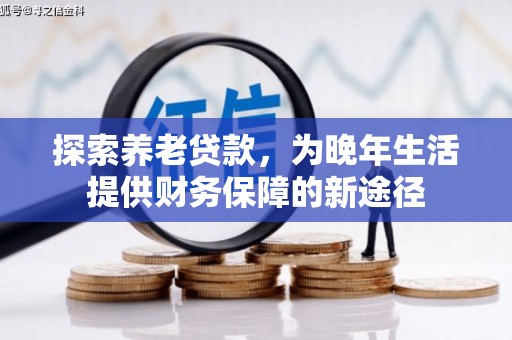 双牌探索养老贷款，为晚年生活提供财务保障的新途径