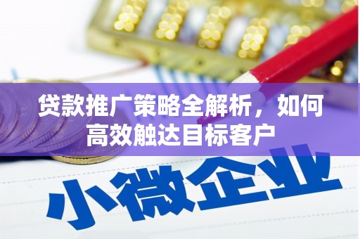 双牌贷款推广策略全解析，如何高效触达目标客户
