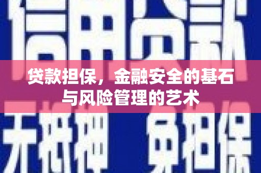 双牌贷款担保，金融安全的基石与风险管理的艺术