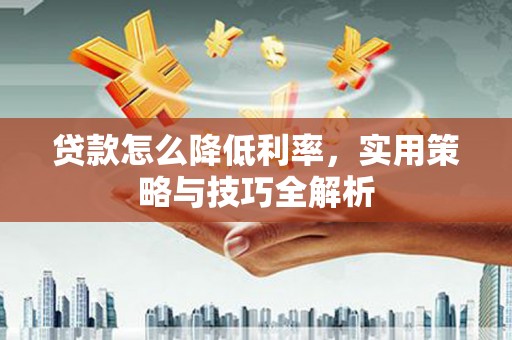双牌贷款怎么降低利率，实用策略与技巧全解析