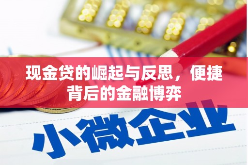 双牌现金贷的崛起与反思，便捷背后的金融博弈