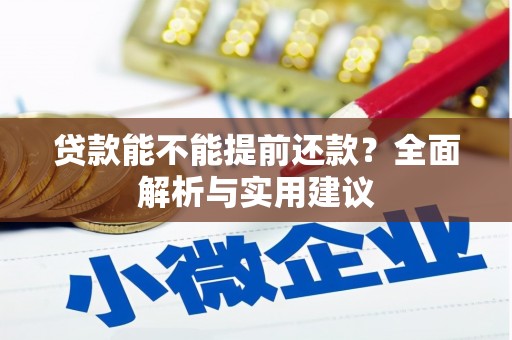 双牌贷款能不能提前还款？全面解析与实用建议