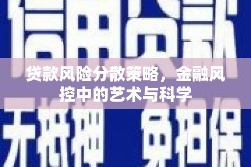 双牌贷款风险分散策略，金融风控中的艺术与科学